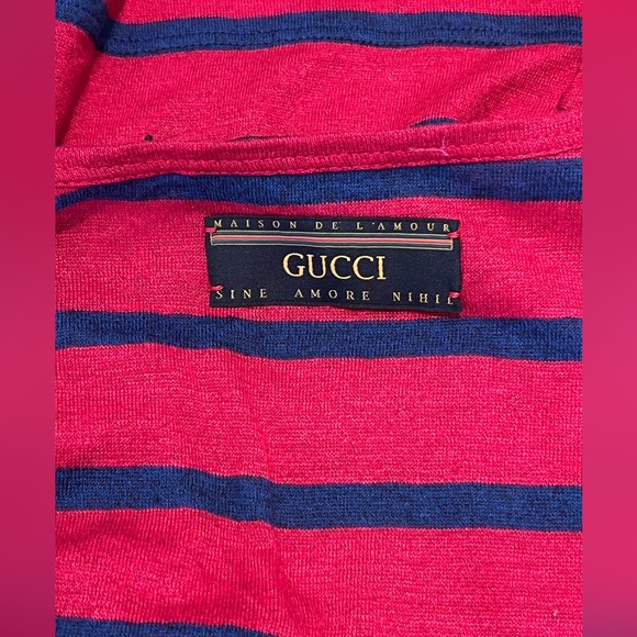 GUCCI X DISNEY Striped Scoop Neck T-Shirt w/ Tags - Picture 9 of 9